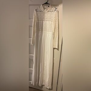 Lulu's Cream Lace Dress